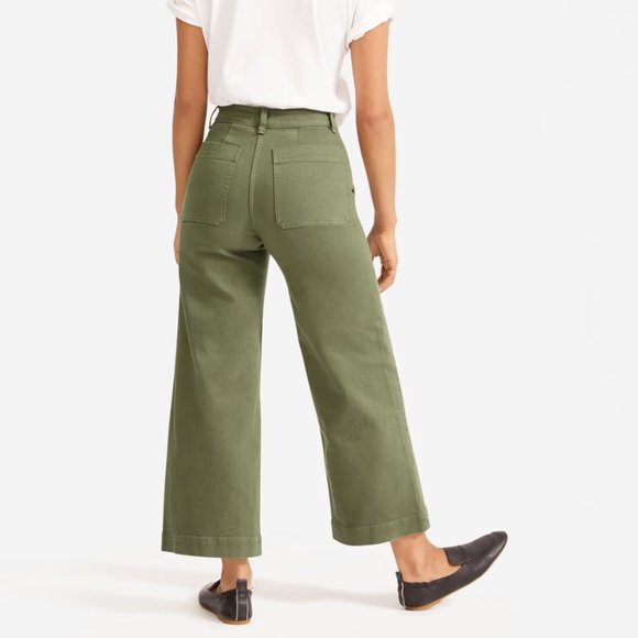 Everlane Wide Leg Crop Pants 